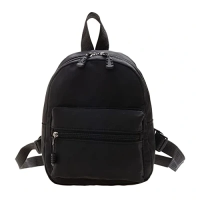 Image of Générique Fashion Women Backpack Solid Color Adrette School Nylon Mini Backpacks
