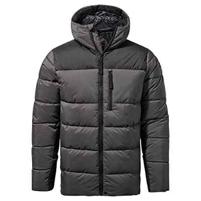 Image of Craghoppers Mens Findhorn Hood Jacket Coastal Grey/Black XL