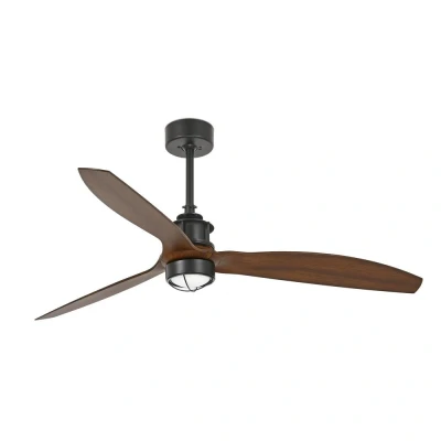 Image of Just Fan 128cm Black, Wood Ceiling with DC Motor, 3000K Light