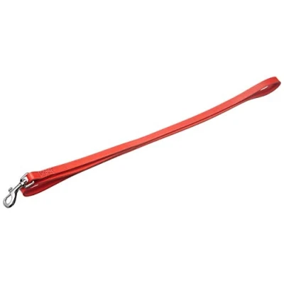 Image of Ancol Heritage Leather Lead Red 1m X19mm Sz 3 8