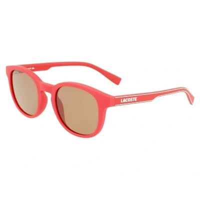Image of Lacoste Man L3644S 615 Sunglasses Plastic Red opaque Round