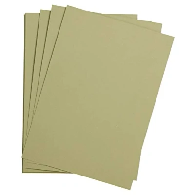 Image of Clairefontaine Ref 90784C Etival Coloured Grained Drawing Paper (Pack of 25 Sheets) A3 (42 x 29.7cm) 160gsm Cellulose Art Almond Green Acid Free, pH Neutral