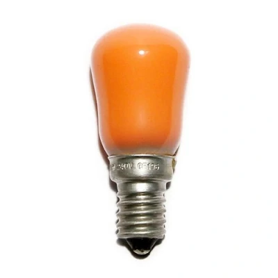 Image of Crompton 15W Small Edison Screw Pygmy Sign Bulb Amber