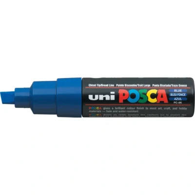 Image of POSCA Broad Chisel Tip Marker Dark Blueaa