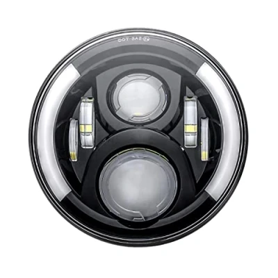 Image of SKUNTUGUANG 7 Inch LED Headlight with DRL Turn Signal Light for Many Models of Motorcycles (Signal Headlight)