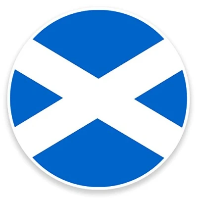 Image of 2 x 10cm Scotland Scottish Flag Vinyl Sticker Decal Laptop Car Bike Travel #9122 (10cm Wide High)