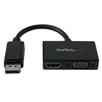 Image of StarTech.com Travel A/V Adapter: 2 in 1 DisplayPort to HDMI or VGA
