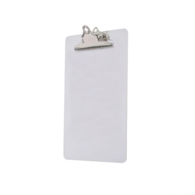 Image of SECO A4 Acrylic Document Clipboard with Hook, Strong and Weatherproof for School, Office, Hospital Warehouse White