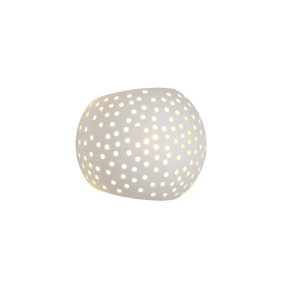 Image of Gipsy Modern Half Round Plaster Wall Light 1xG9 White