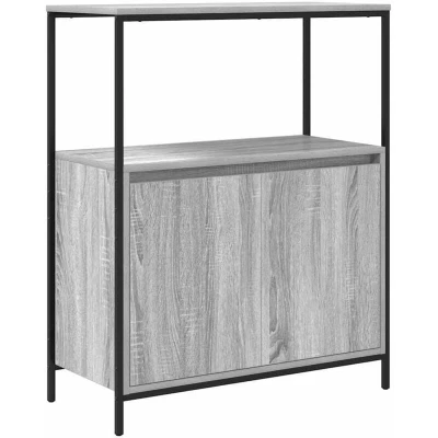 Image of vidaXL Bathroom Cabinet with Shelves Grey Sonoma 76.5x35x95 cm