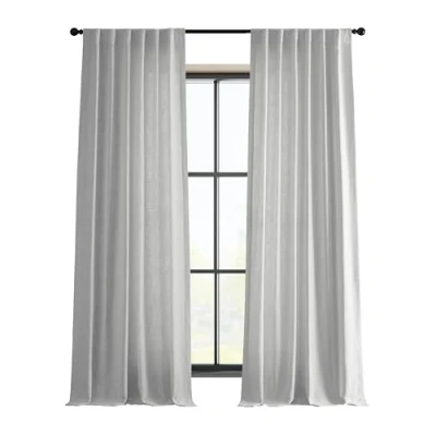 Image of HPD Half Price Drapes Semi Sheer Faux Linen Curtains for Bedroom 108 inches Long Light Filtering Living Room Window Curtain (1 Panel), 50W x 108L, Rice White