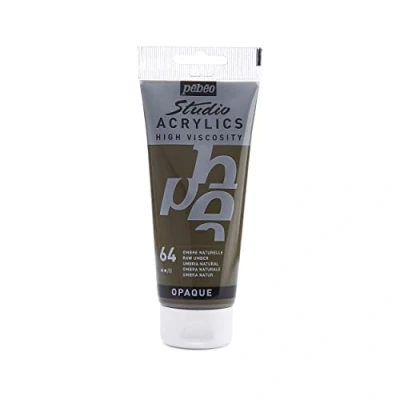 Image of Pébéo Studio Acrylics Fine Acrylic Paint Umber Raw Umber, 100 ml