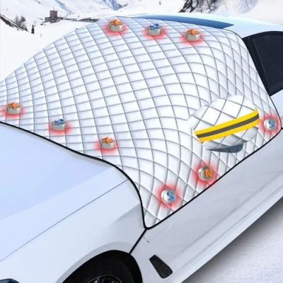 Image of Car Windscreen Cover For SUZUKI Vitara 2016 2023 2024 2025, Magnetic Windshield Snow Cover, Frost Guard Protector, Screen Winter Ice Uv Sun Protection