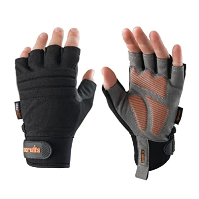 Image of Scruffs Trade Fingerless Gloves Black L / 9