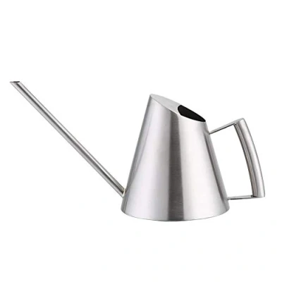 Image of 400ml Mini Modern Style Stainless Steel Watering Can Long Spout Pot Brushed Sliver Flower Plant Gardening Tool for Home Office