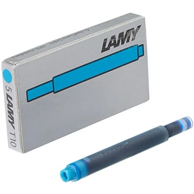 Image of Lamy T10 Fountain Pen Ink Cartridges (Pack of 5) blue turquoise