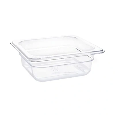 Image of Vogue U239 1/6 Gastronorm Container 65mm 1.05 Litre Clear Catering Food Storage Pan