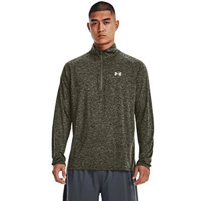Image of Under Armour Tech 2.0 Long Sleeve Top Men&#039;s , Marine OD Green M