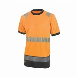 Image of Hivis Two Tone Short Sleeve T Shirt Orange / Black 4XL