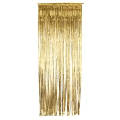 Image of Shimmer Curtain, Metallic Gold, 91cm x 244cm