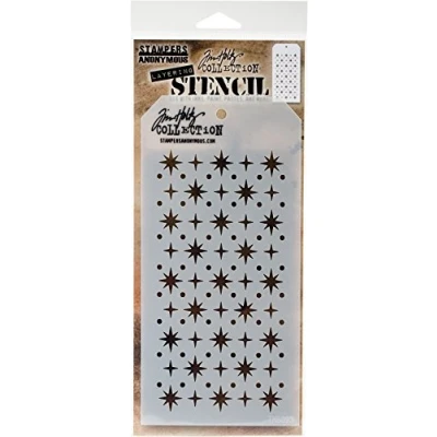 Image of Stampers Anonymous Tim Holtz Layered Stencil, Multi Colour, 27.94 x 11.43 0.25 cm