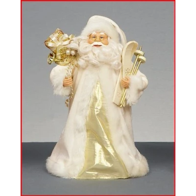 Image of 30cm Tree Top Santa or Free Standing Christmas Decoration Cream