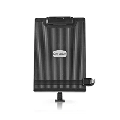 Image of NEDIS ERGOCH300BK Document Holder Ergonomic File Fully Movable Desk Mount Black Grey/Black