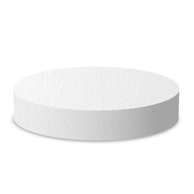 Image of 8&quot; inch Diameter Round Cake Polystyrene Modelling Dummy 2&quot; Deep