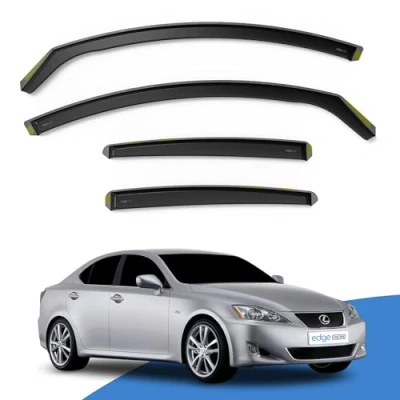 Image of Edgevisors Wind Deflectors Set Fits: LEXUS IS MK2 2005 2012 4 Door Saloon 4pc