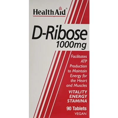 Image of HealthAid Vegan D Ribose 1000mg Tablets (Pack of 90 Tablets)