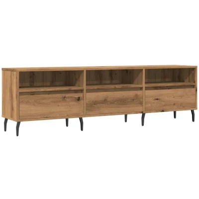 Image of vidaXL TV Cabinet Artisan Oak 150x30x44.5 cm Engineered Wood