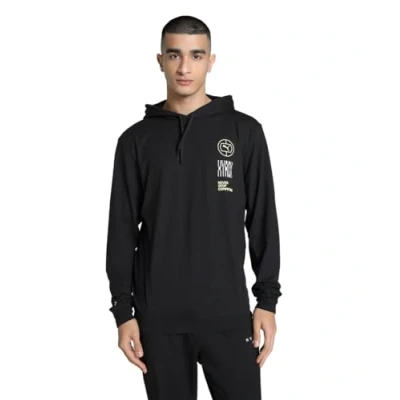 Image of Puma Hyrox Hoodie Hoodie, Men&#039;s, Size: Small, Black