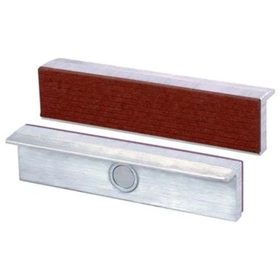Image of Heuer Vice Jaws (Protective Jaws, Suitable for 100 mm, Right Angle and Plane Parallel Profile, Material: Aluminium, Fibre) 111100