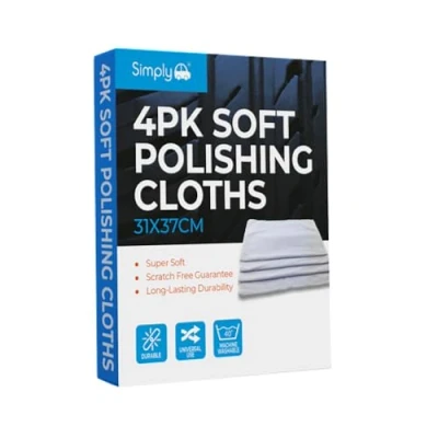 Image of 26x Simply 4pc Soft Polishing Cloths CLE021