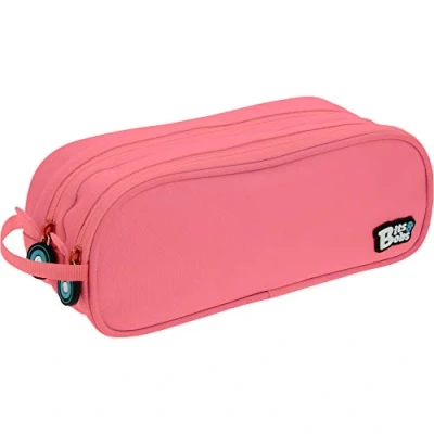 Image of Grafoplas Bits &amp; Bobs 37543953 Double Pencil Case, Light Pink, 24.5 x 9.5 cm