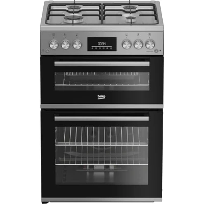 Image of BEKO FDG6231CS 60 cm Gas Cooker Silver, Silver/Grey
