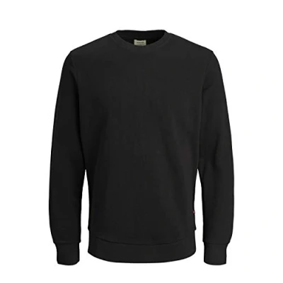 Image of JACK &amp; JONES Men&#039;s Classic Knit Jumper, Black (Black Fit: Reg Fit), XXXL