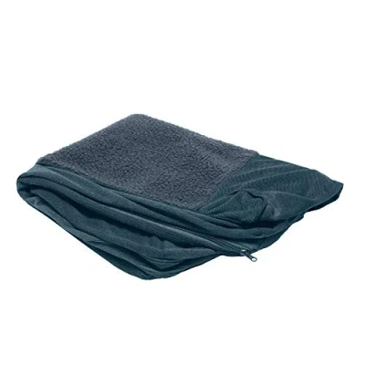 Image of FurHaven Replacement Dog Bed Cover Sherpa &amp; Chenille Sofa Style, Machine Washable Orion Blue, Jumbo (X Large)