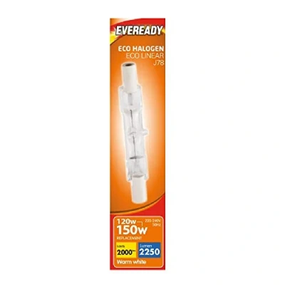 Image of Eveready Eco Halogen Linear 220 240v 78mm Boxed 120w