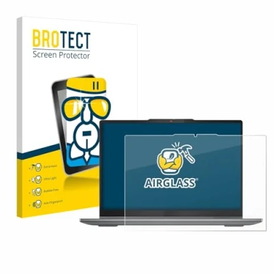 Image of brotect Glass Screen Protector Film compatible with Lenovo IdeaPad 5 2 in 1 14AHP9 Foil 9H Protection [Scratch Resistant, High Clarity]