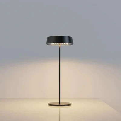 Image of Palmina 901, Dimmable Rechargeable Led Lamps in Aluminium, Cordless 4400mah, IP54 Protection, Touch Lights for Indoor/Outdoor Use Suitable Dinner, Reading, Bedroom, Garden and More/Black