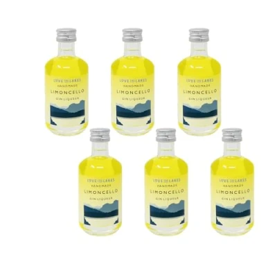 Image of Love the Lakes Limoncello Gin Liqueur, 20% ABV (6 x 5cl)