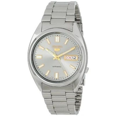 Image of Seiko Men&#039;s Analogue Automatic Watch with Stainless Steel Bracelet SNXS75K