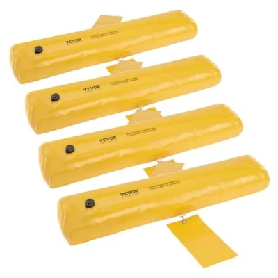 Image of VEVOR Flood Barriers, Sandbag Alternative Bags 4 Pack, Barrier for Home, Water Barriers Flooding, Doorway, Driveway(4FTx6in)