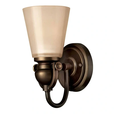 Image of Mayflower 1 Light Wall Olde Bronze Glass Shade, E27