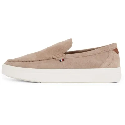 Image of Tommy Hilfiger Modern Light Hybrid Loafer Slipons, Men&#039;s, Size: 10.5, Coastal taupe Suede