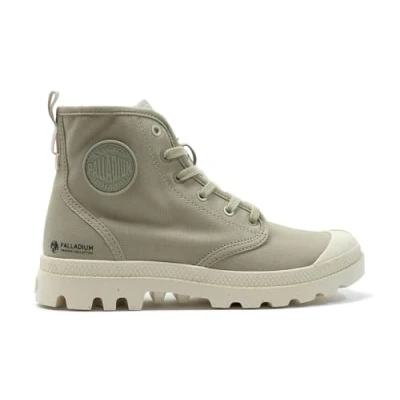 Image of Palladium Pampa Unisex Hightop trainers, Size: 11, Eucalyptus Cotton