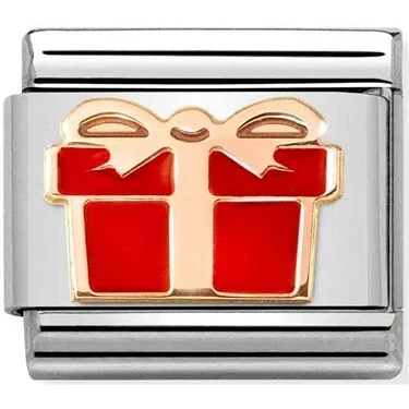 Image of Nomination Red Gift Present Charm Stainless Steel
