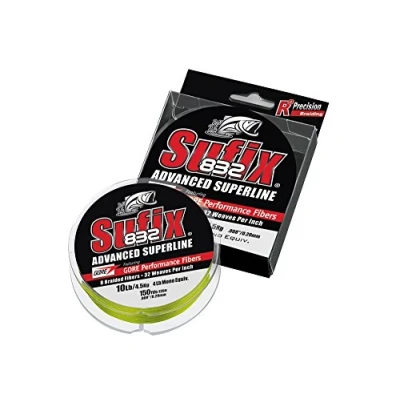 Image of Sufix 832 Braid Neon Lime Braided line 0.13mm/8.2kg (120m) fishing