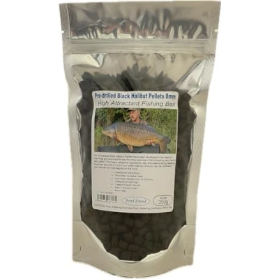 Image of Pre Drilled Black Halibut Carp Fishing Bait 8mm 350g